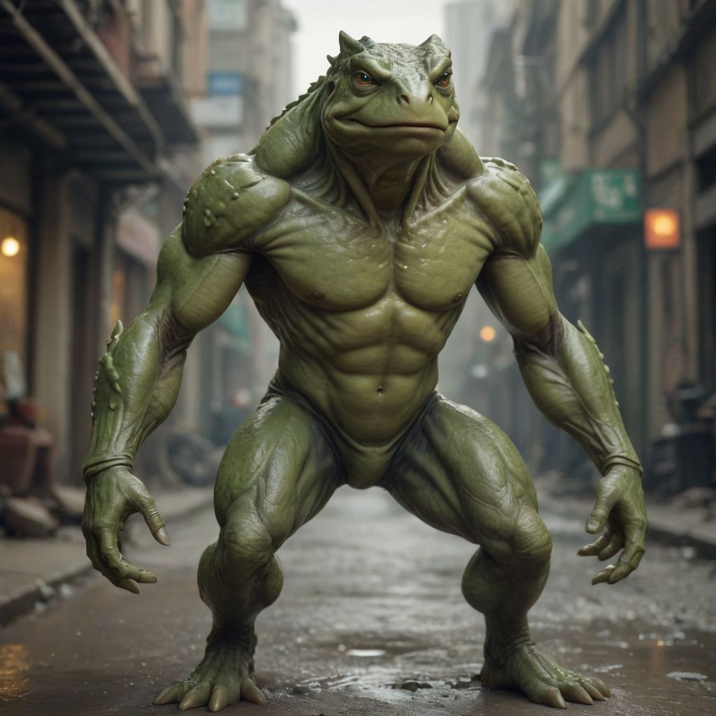 Bullfrog Humanoid Photo Style