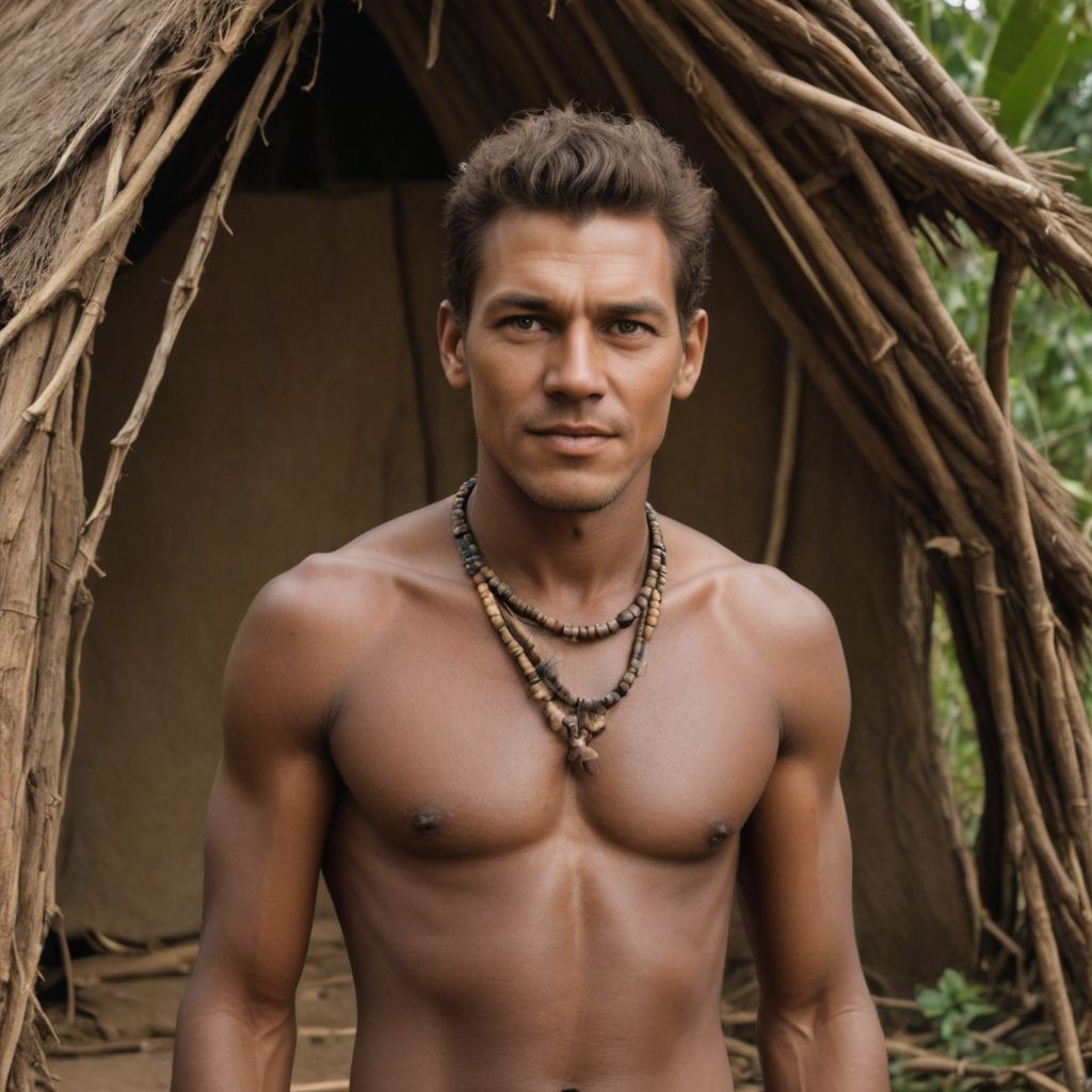 Congo Aborigine Man Photo Style