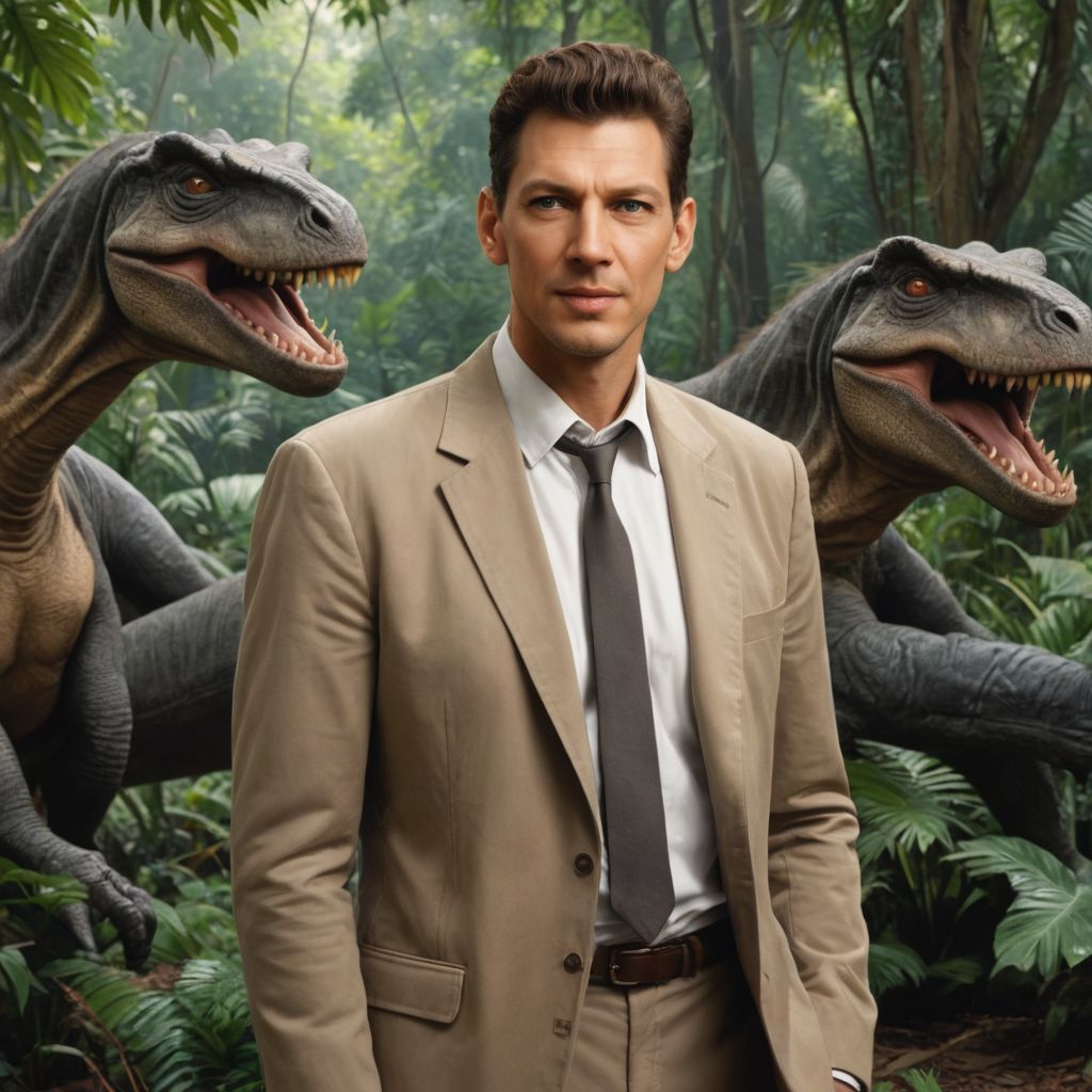 In the Style of Jeff Goldblum in Jurassic Park Photo Style