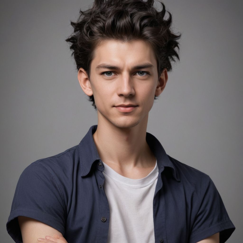 Killua with Black Hair at Age 18 Photo Style