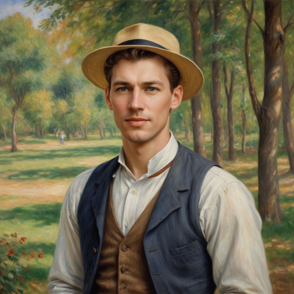 Renoir Impressionist Portrait Photo Style