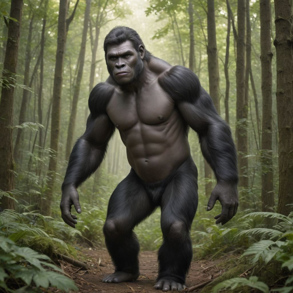 A Gorilla in the Woods Photo Style