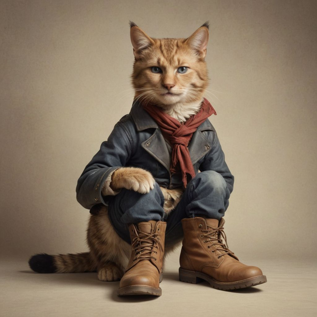 Cat with Boots Photo Style