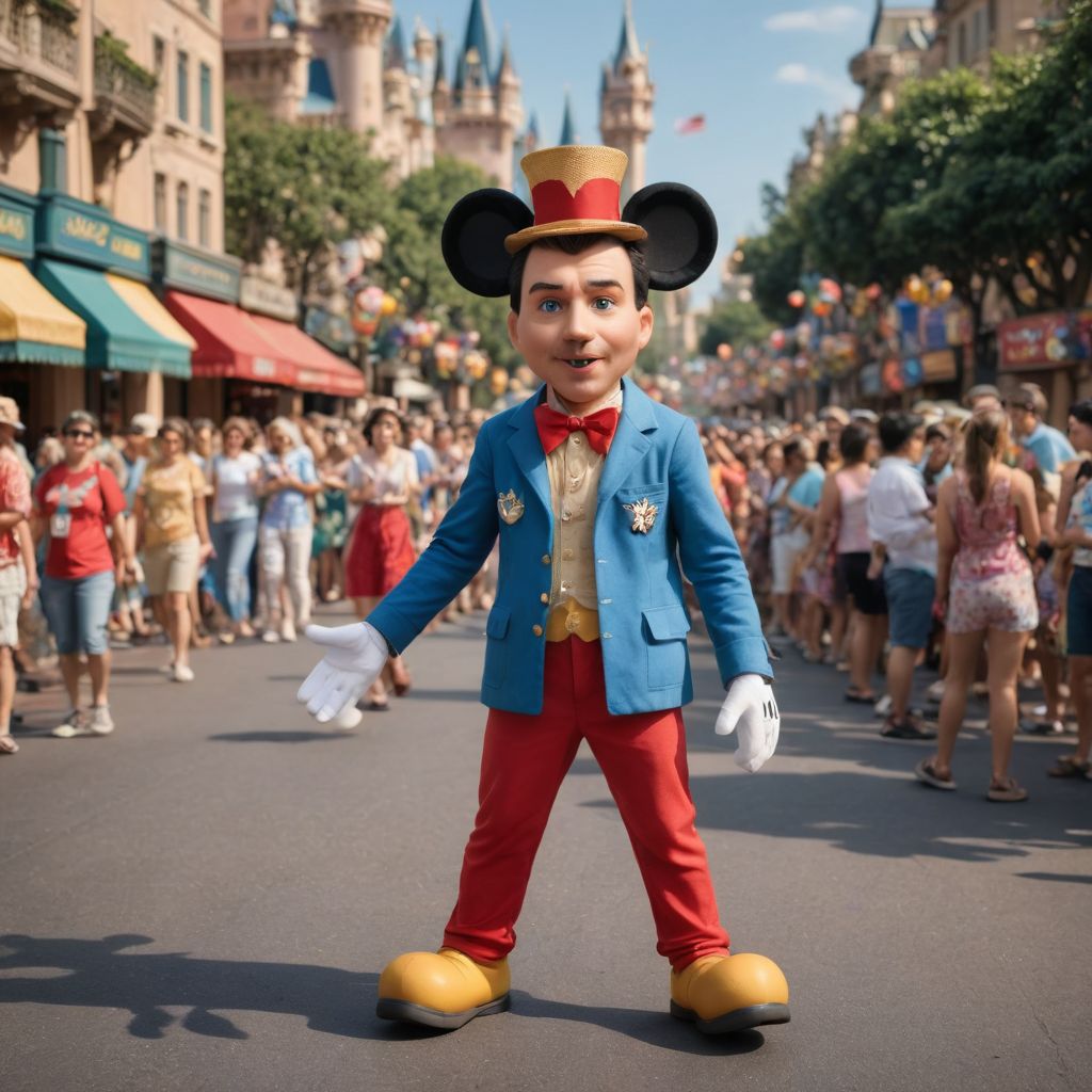 Disney Parade With Mickey Mouse Photo Style