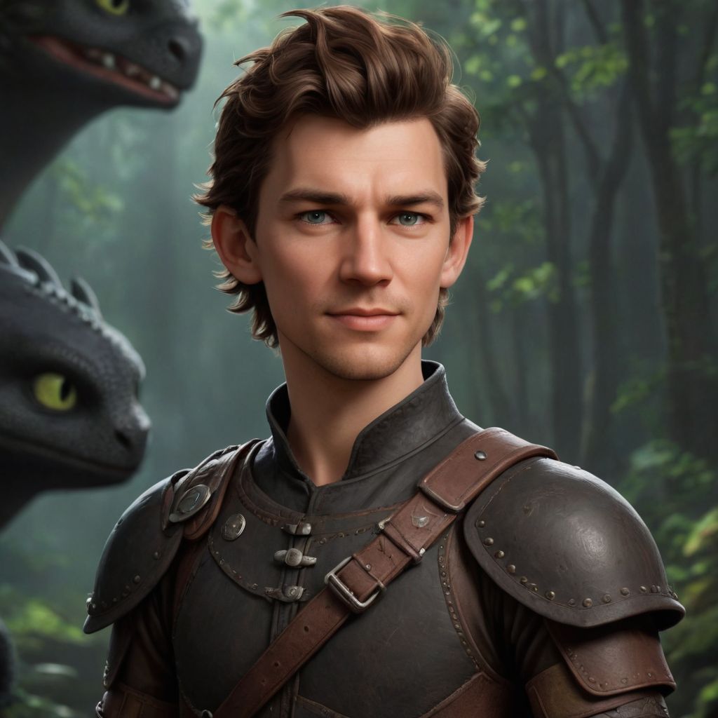 How to Train Your Dragon: The Boy Thinking Photo Style