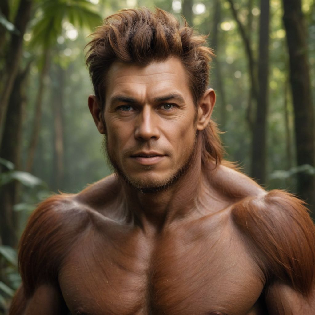 Humanoid Orangutan Photo Style