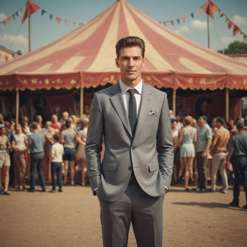 In Front of Circus Photo Style