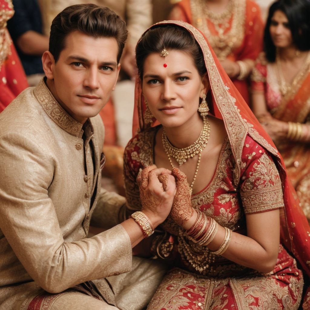 Indian Bride During Wedding Photo Style
