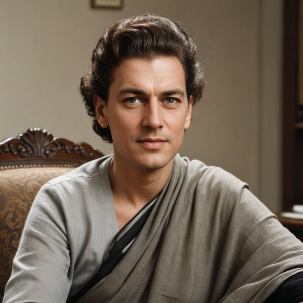 Indira Gandhi Prime Minister Photo Style