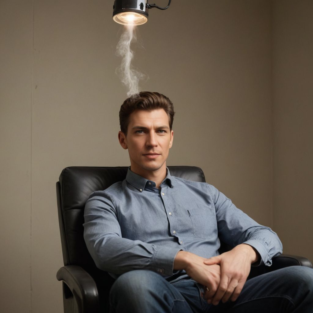 Man Under Suggestion, Infusion, Hypnosis Photo Style