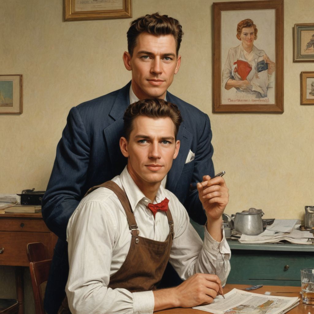 Norman Rockwell 1950s Photo Style