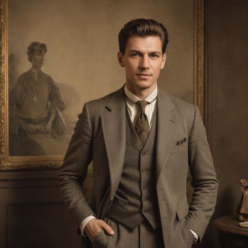 Posing for a Picture in Vintage Photo Style