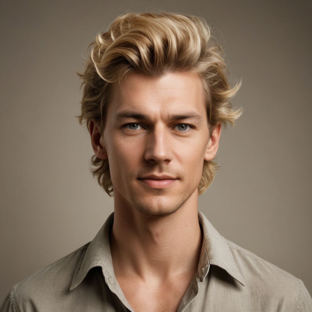 Shaggy Blonde Hair Photo Style