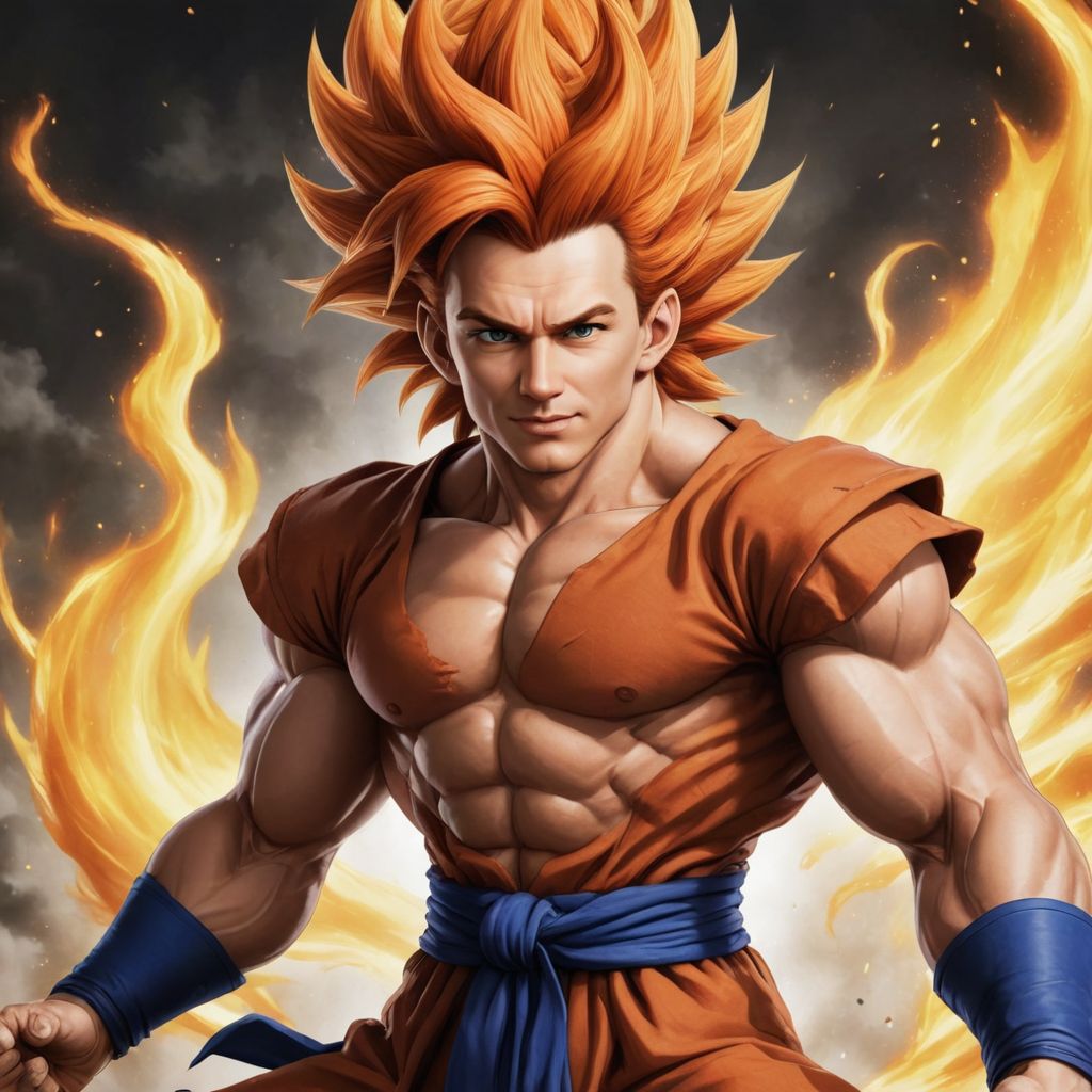 Super Saiyan 4 de Dragon Ball Daima Photo Style