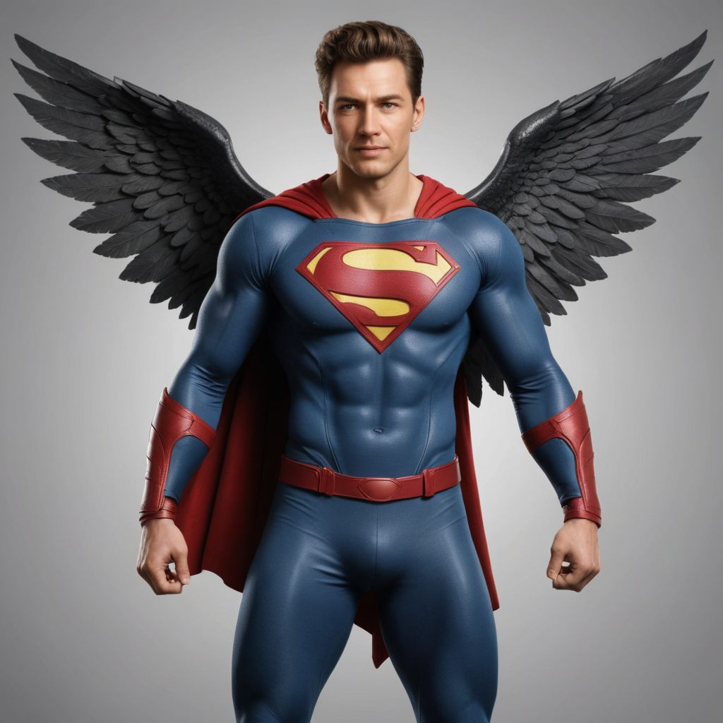 Superhero with Wings Photo Style