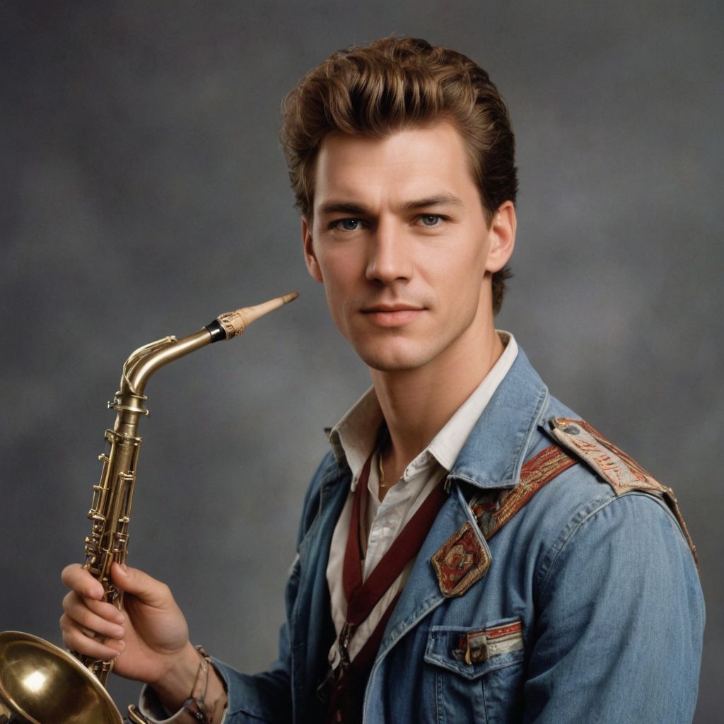 1980s High School Band Photo Style