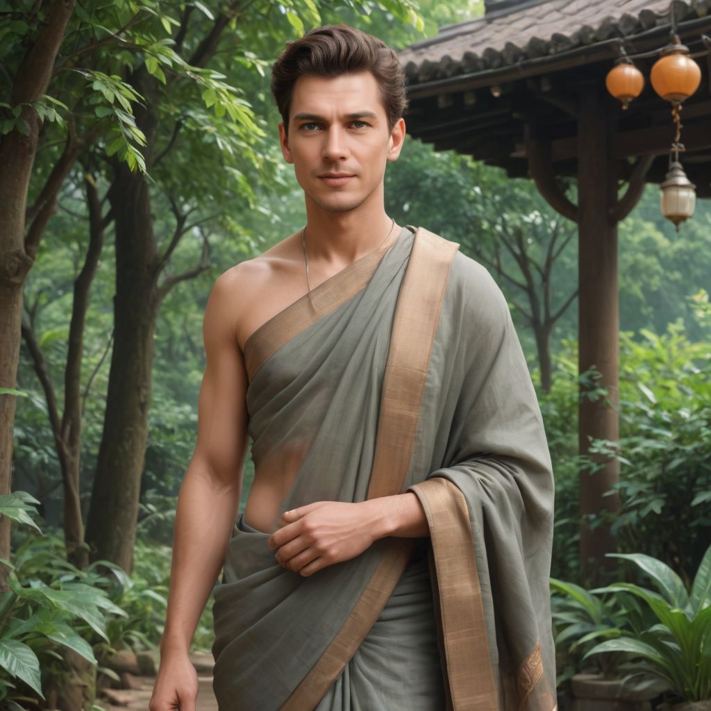 Converted A Girl in Saree in Ghibli image