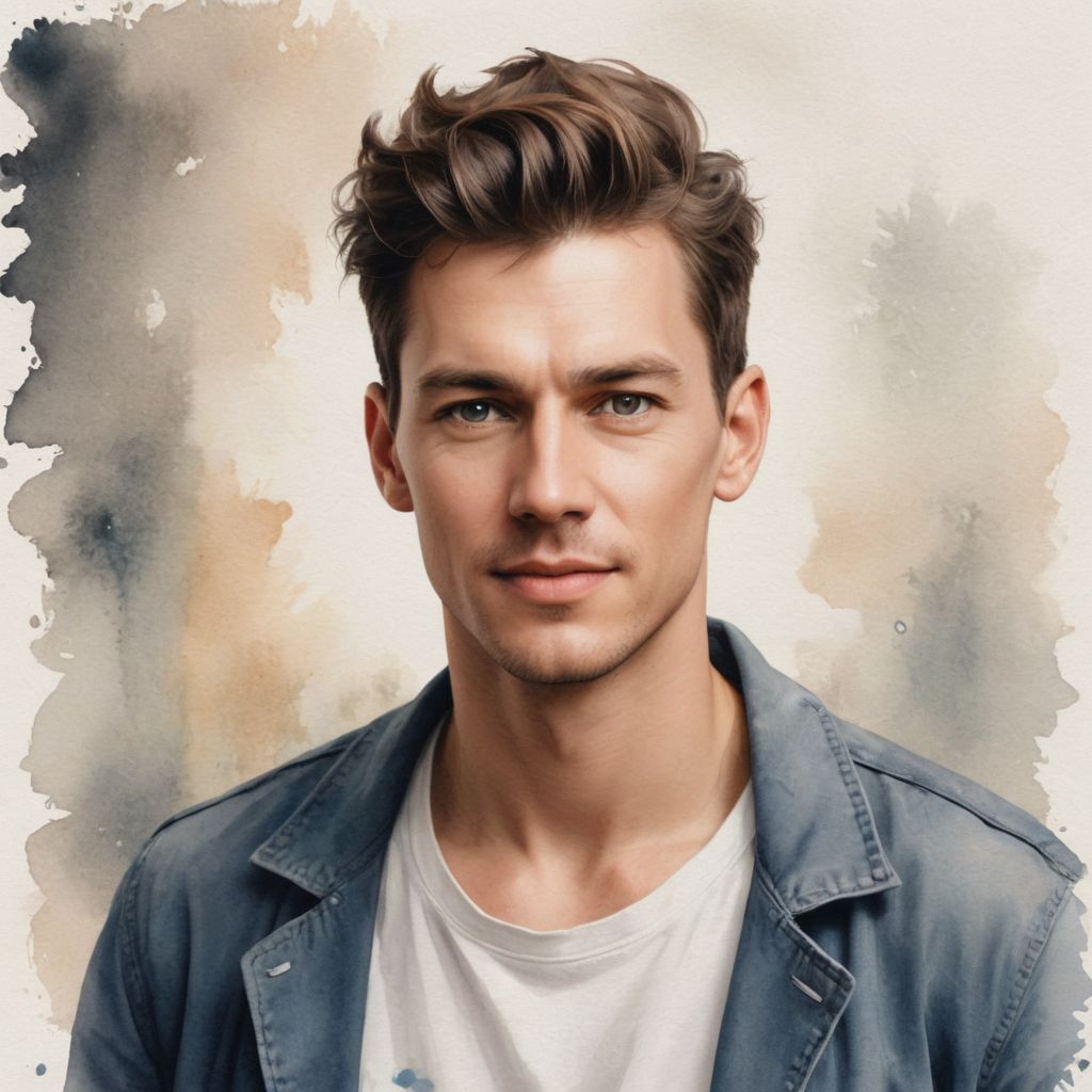 A Picture with a Cute Watercolor Photo Style