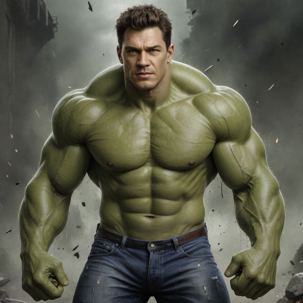 Angry Hulk Photo Style