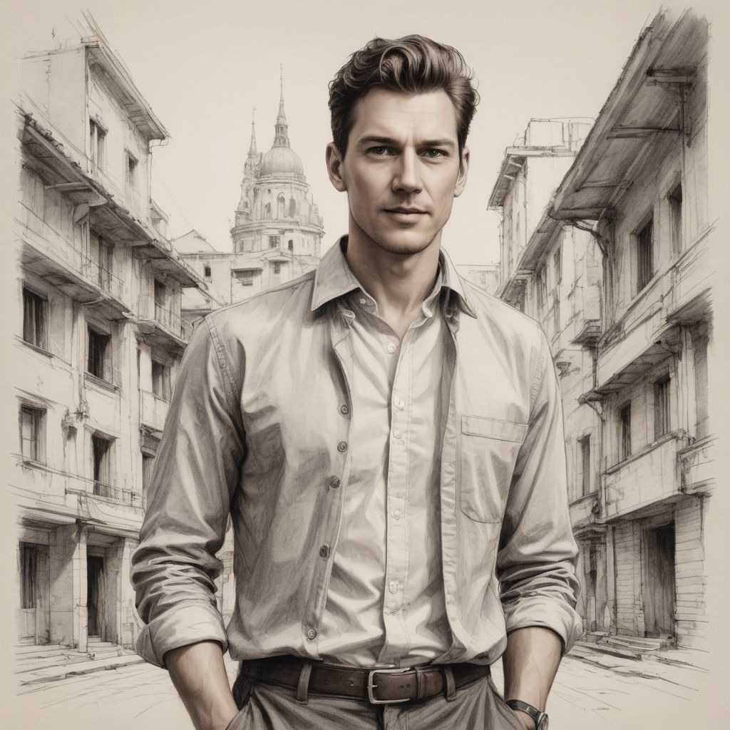 Architecture Sketch Photo Style