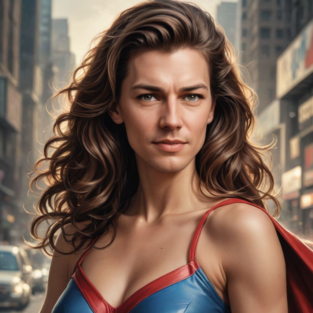Comic Superhero, Woman Photo Style