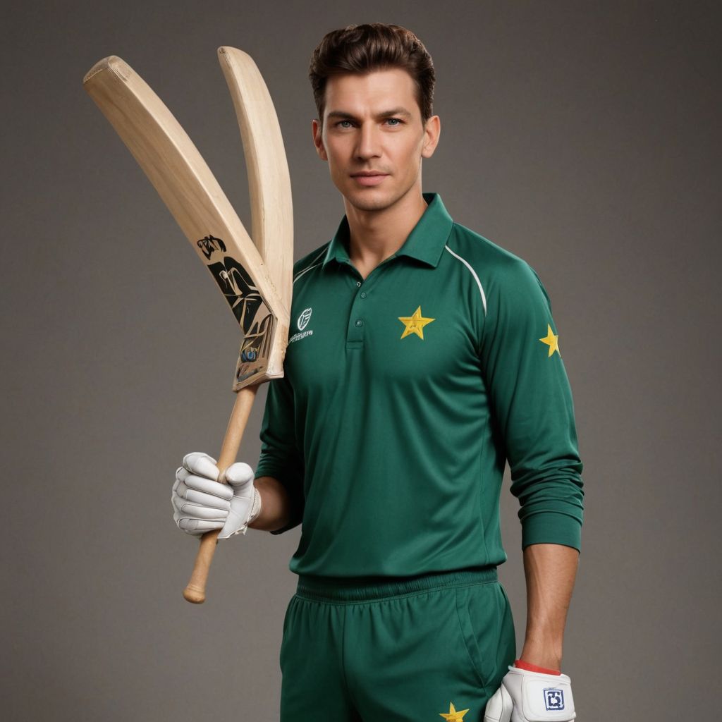 Convert My Photo into Pakistan Dress Cricketer Photo Style