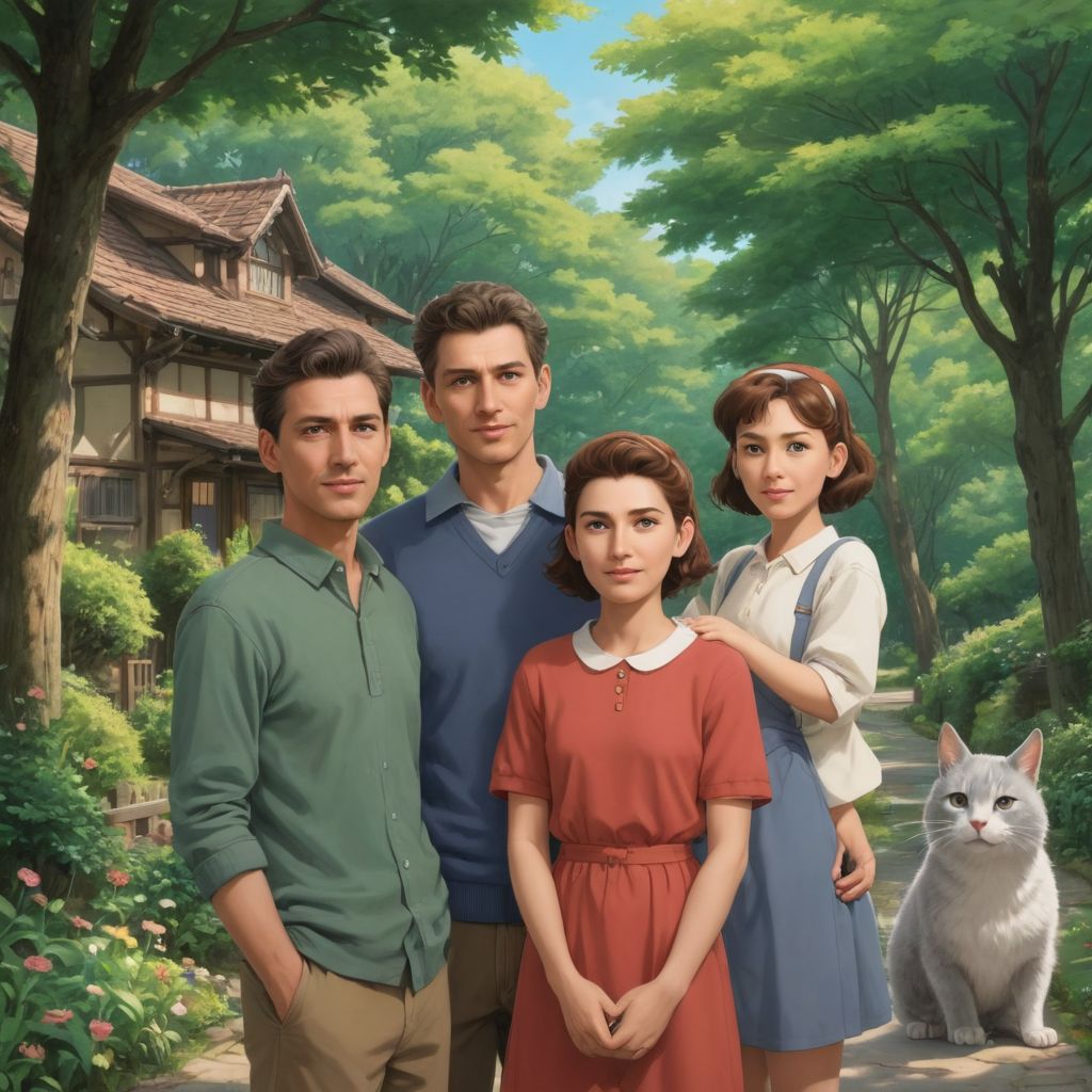 Create Real Ghibli Family Scene Photo Style