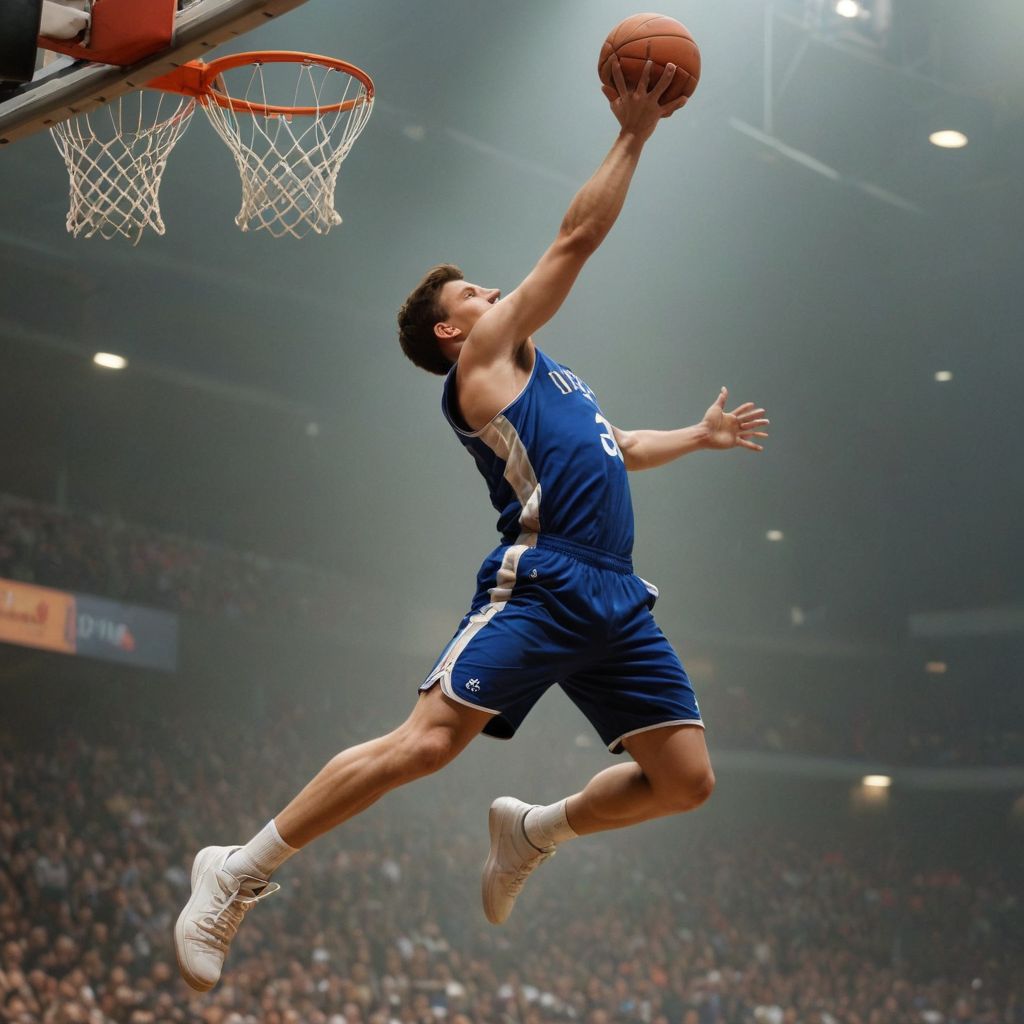 Converted Dunking a Basketball image