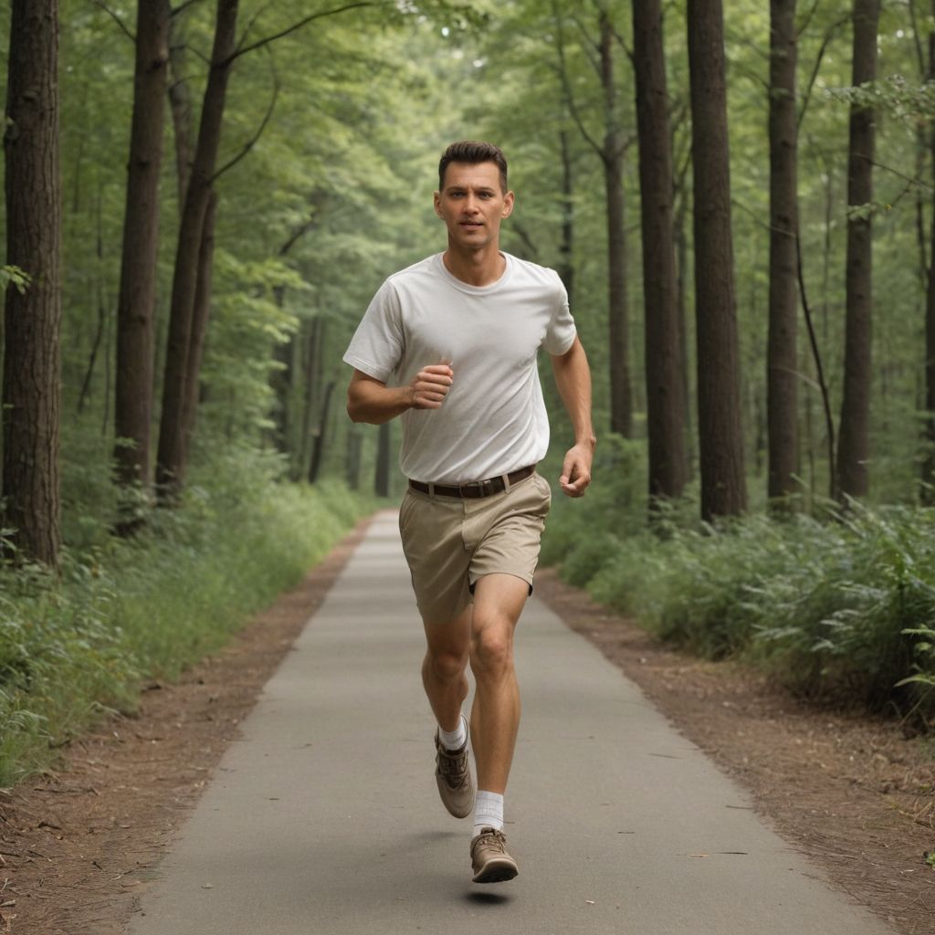 Forest Gump Running Photo Style