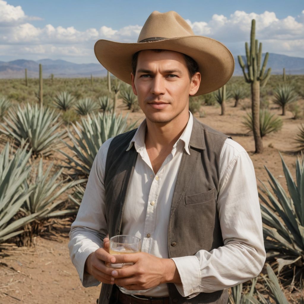 In the Field of Tequila Agavas Photo Style