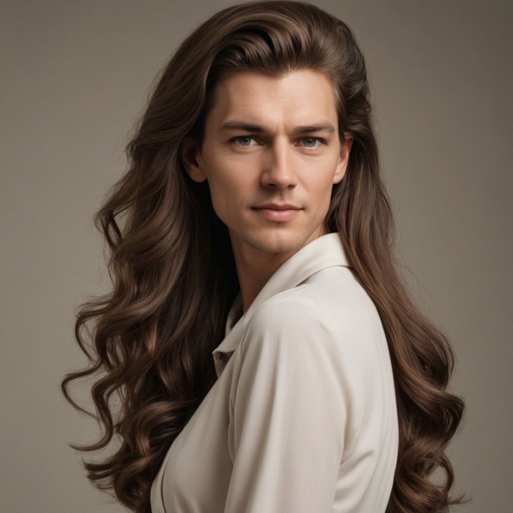 Ladylike Elegant Long Hair Photo Style