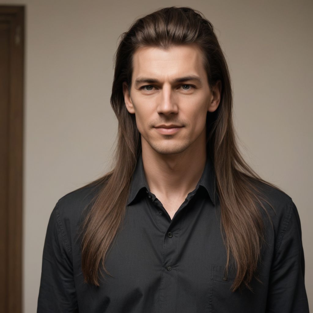 Long Straight Hair Photo Style