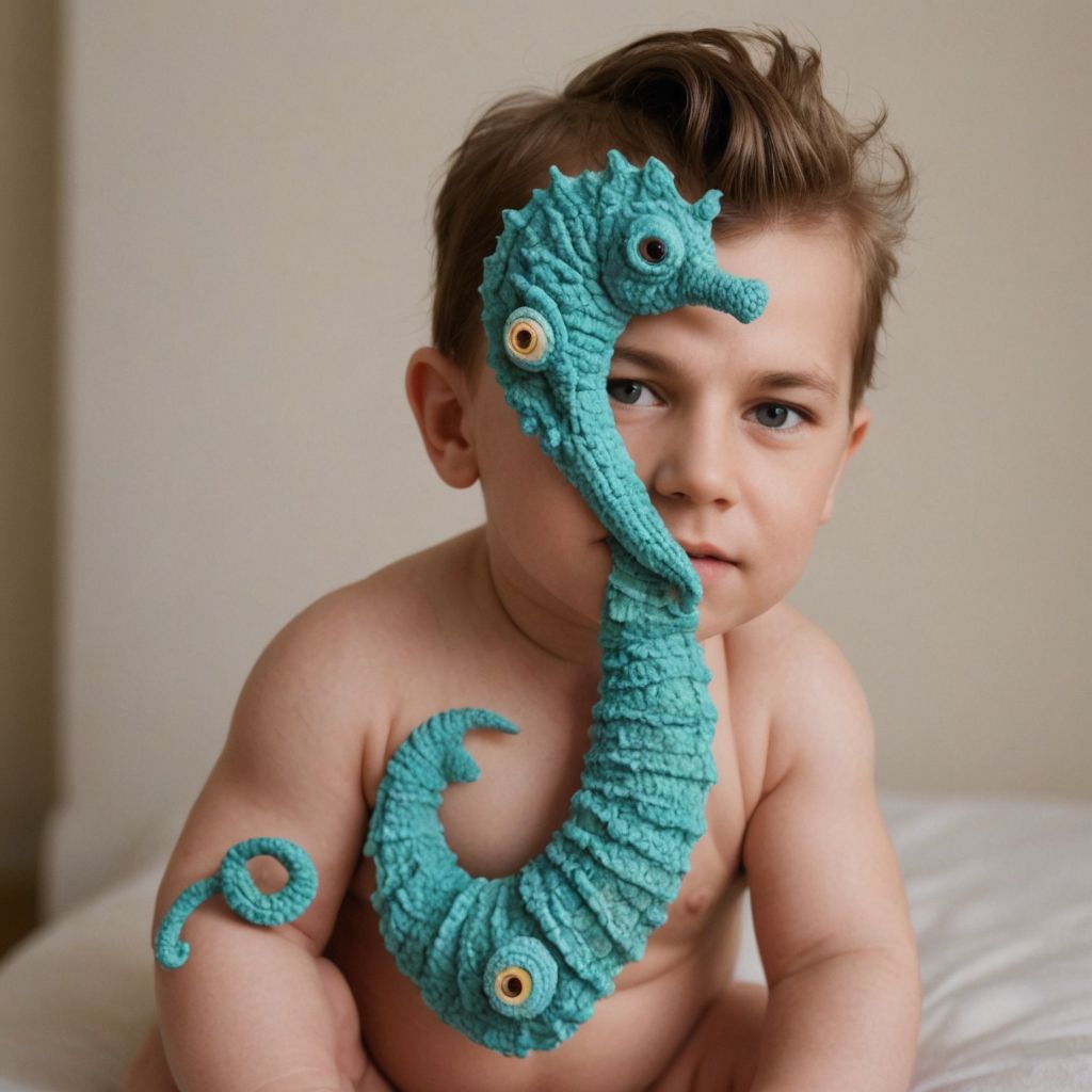 Make This Baby Look Like a Terrifying Seahorse Photo Style