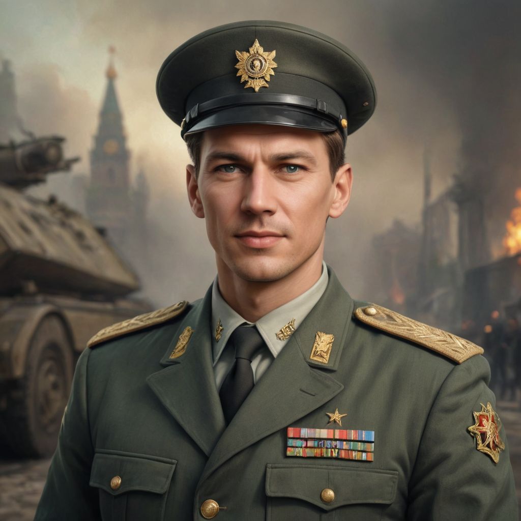 Military Engineer of the Army of Russia Photo Style