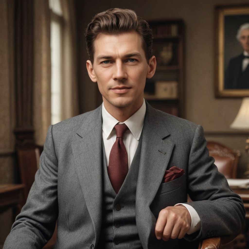 Old Lady Suit Photo Style