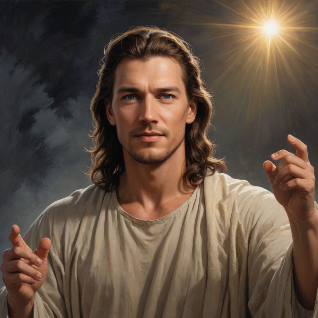 Out of Darkness into Light Jesus Photo Style