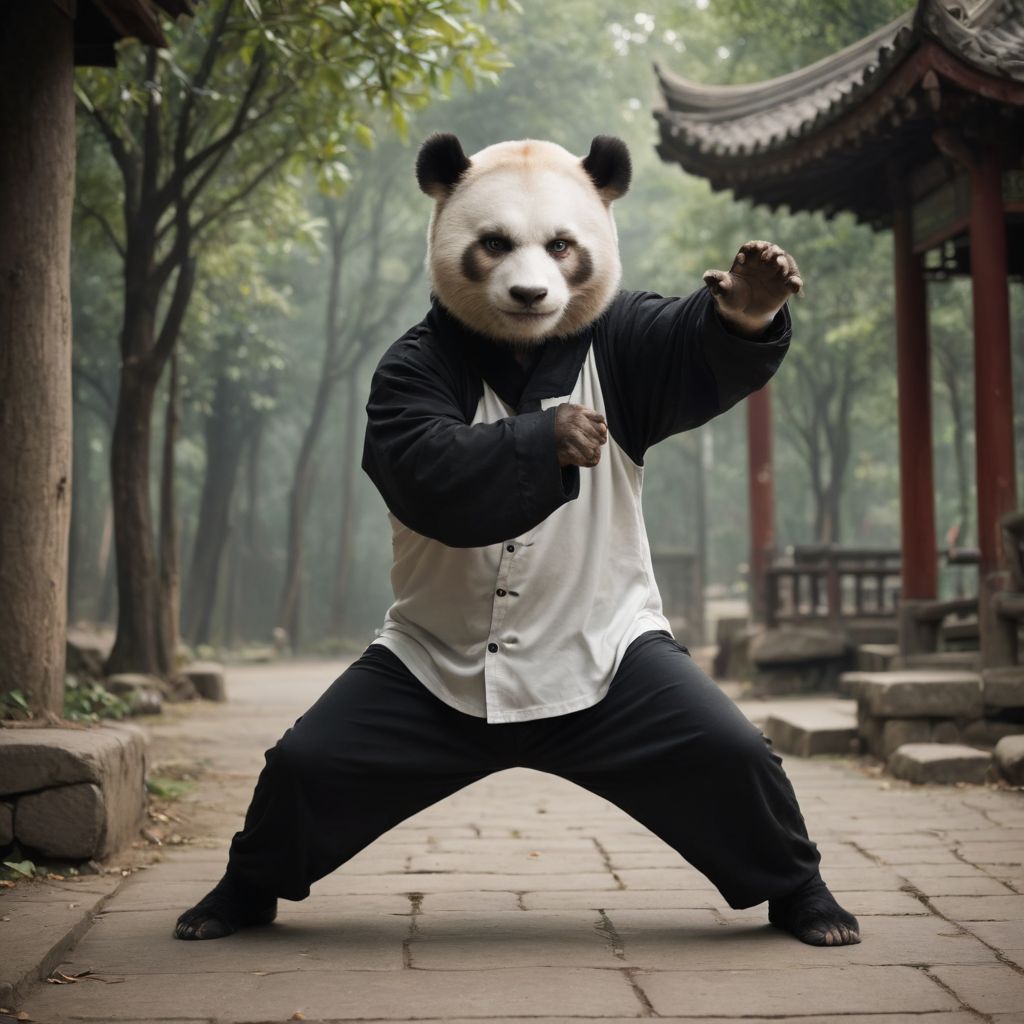 Panda Kung Fu Photo Style