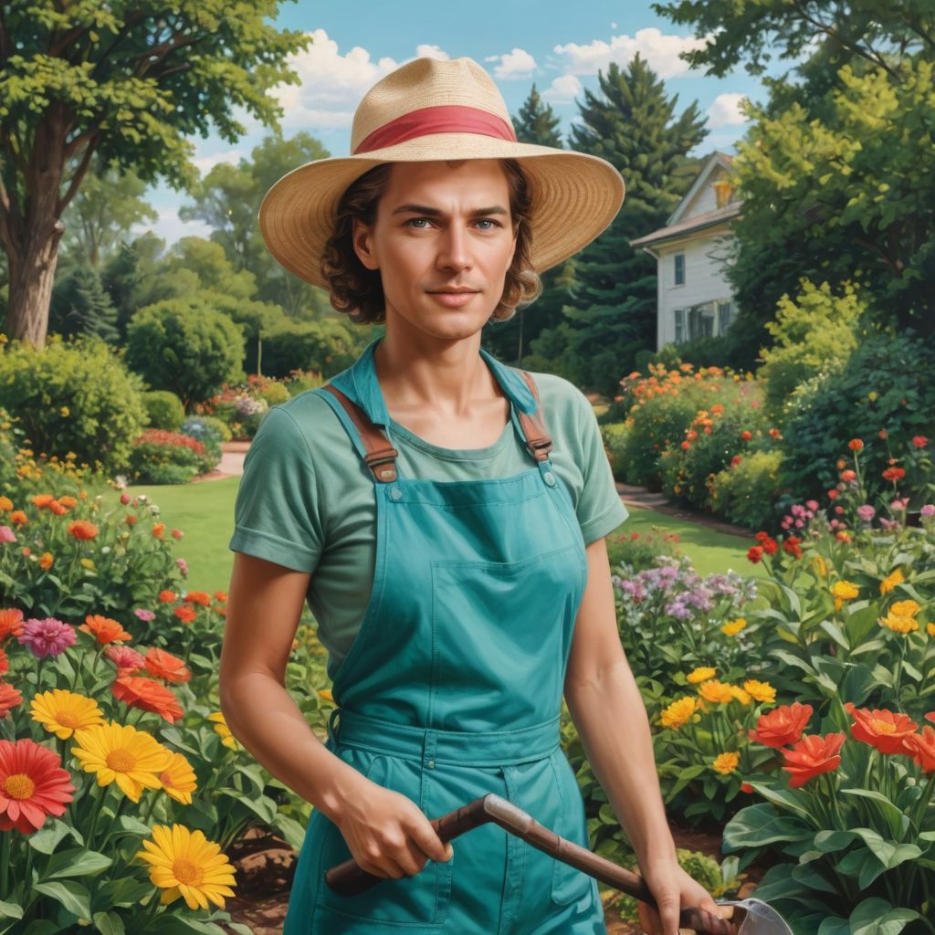 Pop Art ‘The Gardener Woman’ Photo Style