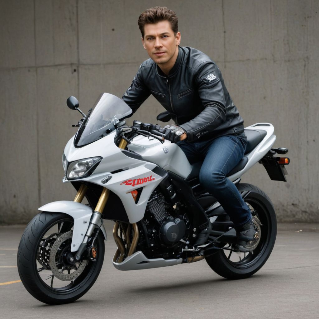 Converted Riding Suzuki Katana image