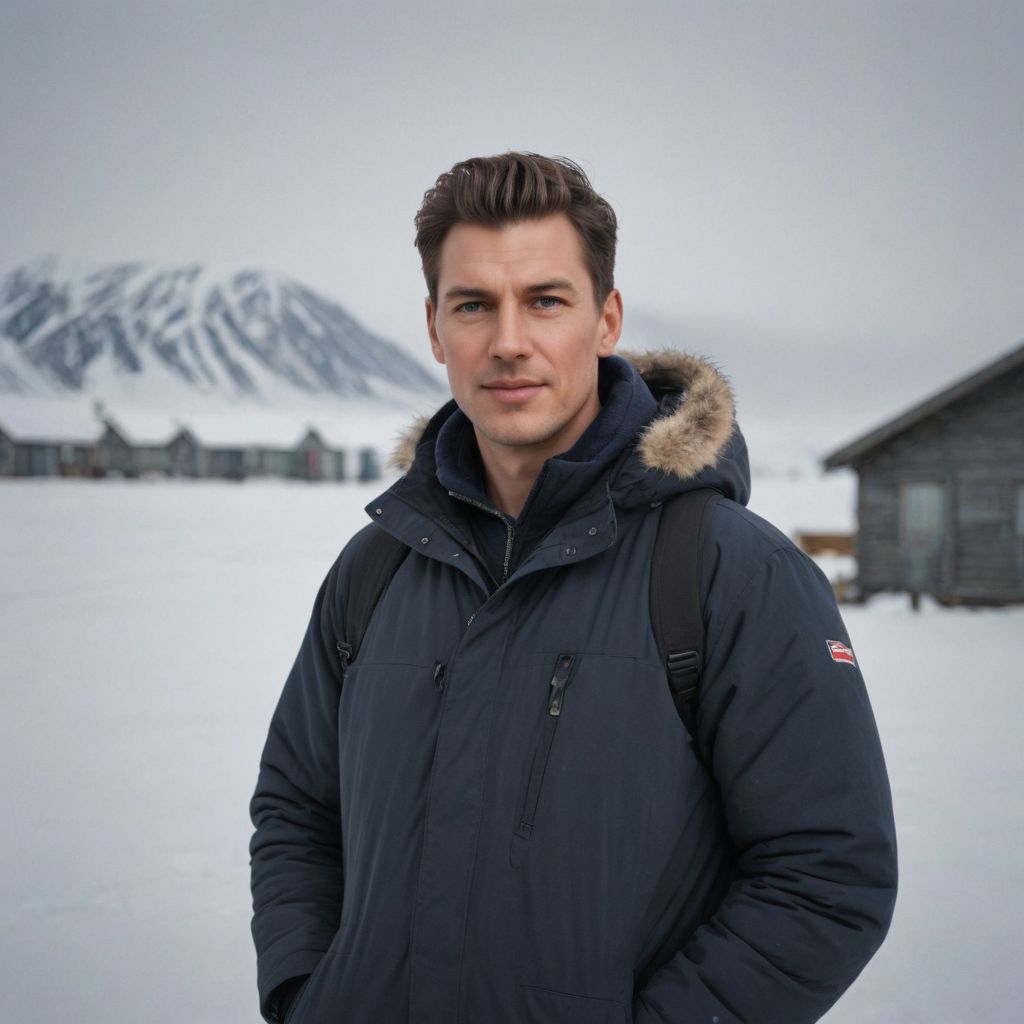 Scandinavian Winter Background Svalbard Photo Style