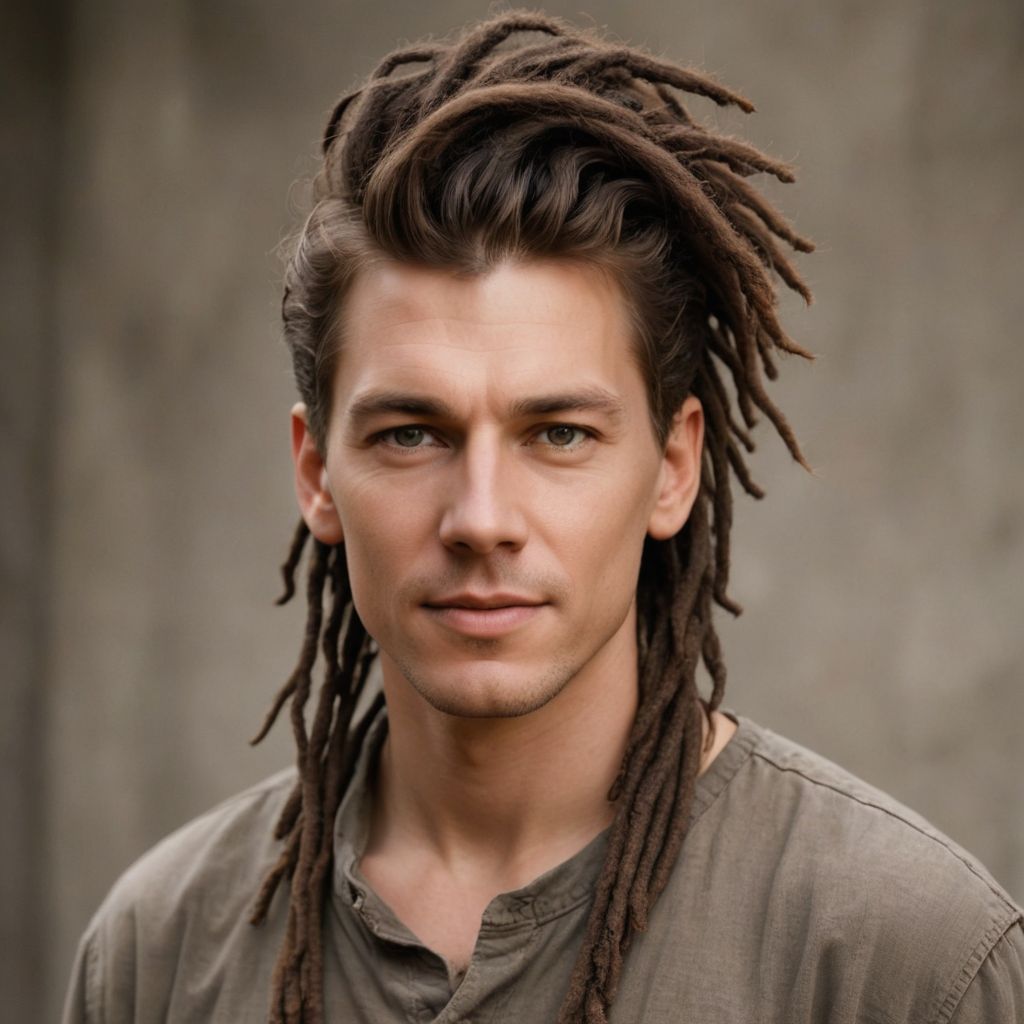 Short Brown Pixie Dreadlocks Photo Style