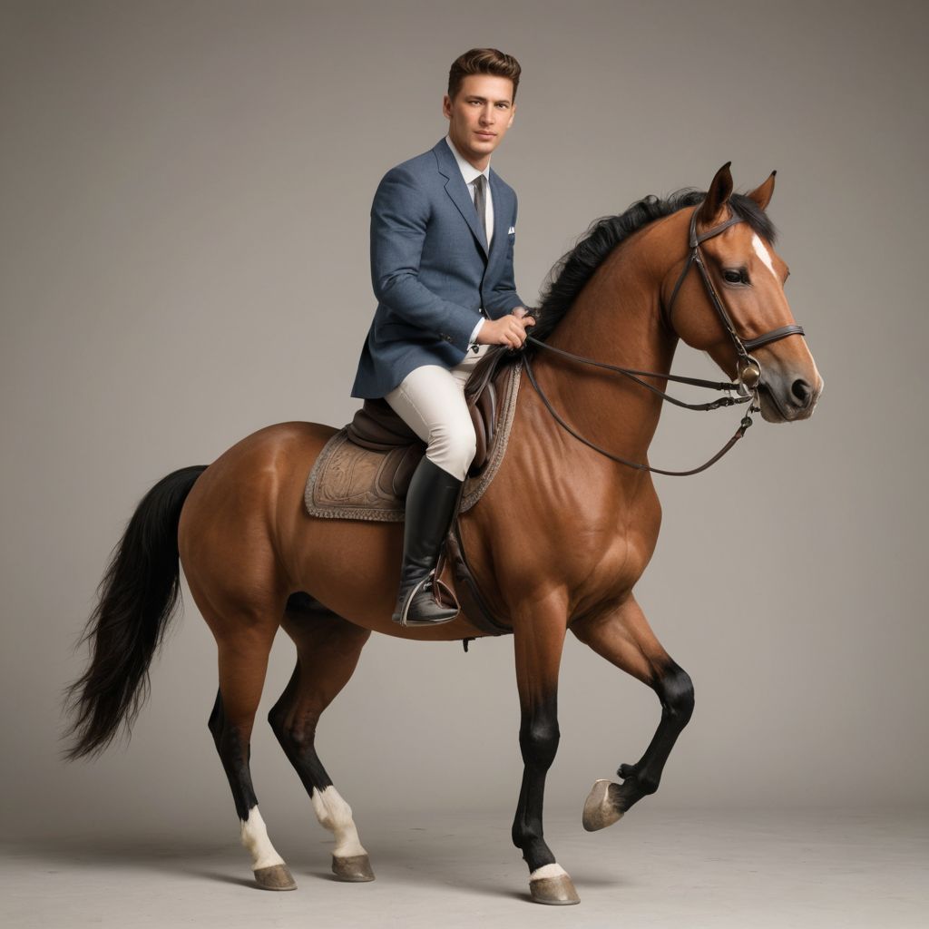 Sitting on Horse Photo Style