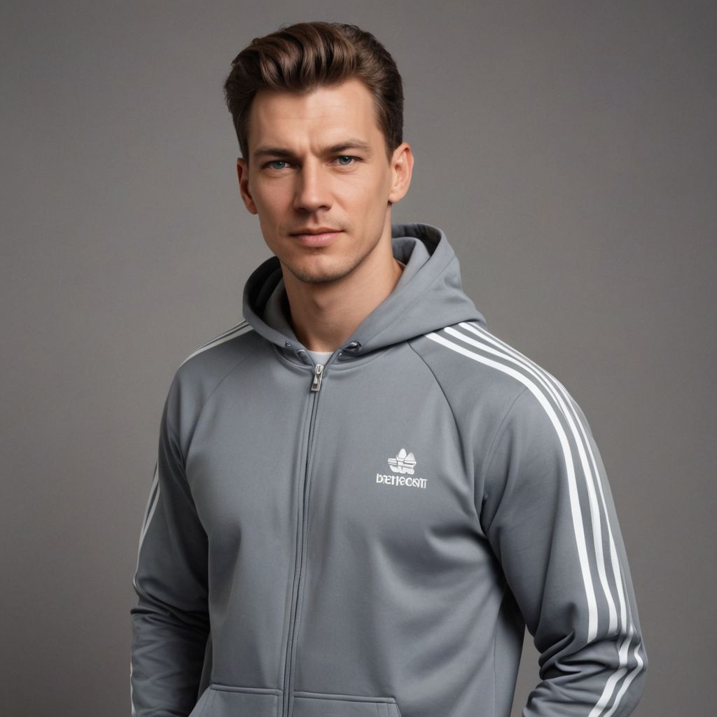 Slav in Tracksuit Photo Style