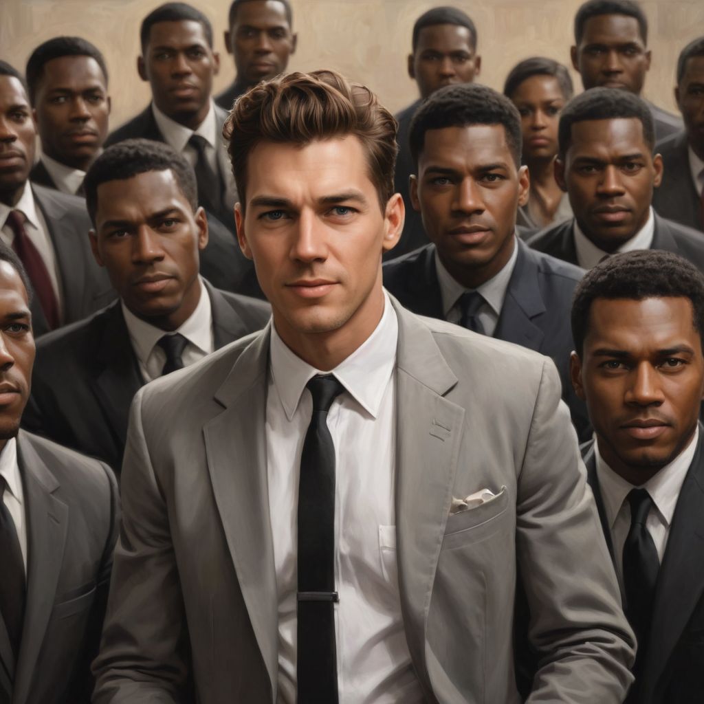 Surrounded by Black Men Photo Style