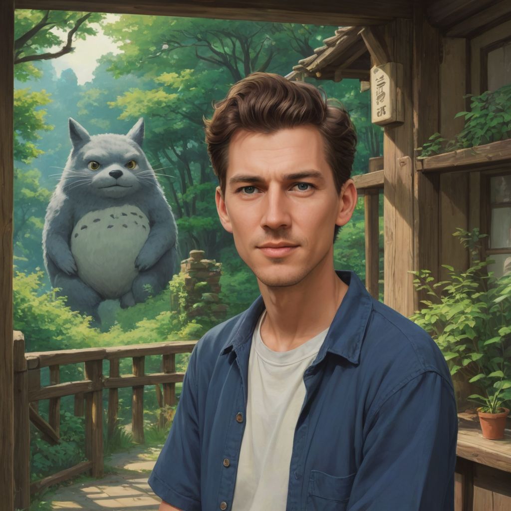 Converted This Image Into Studio Ghibli Art image