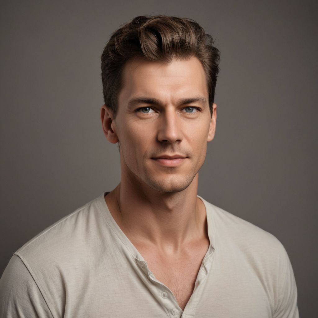 Without a Beard and Without a Mustache Photo Style