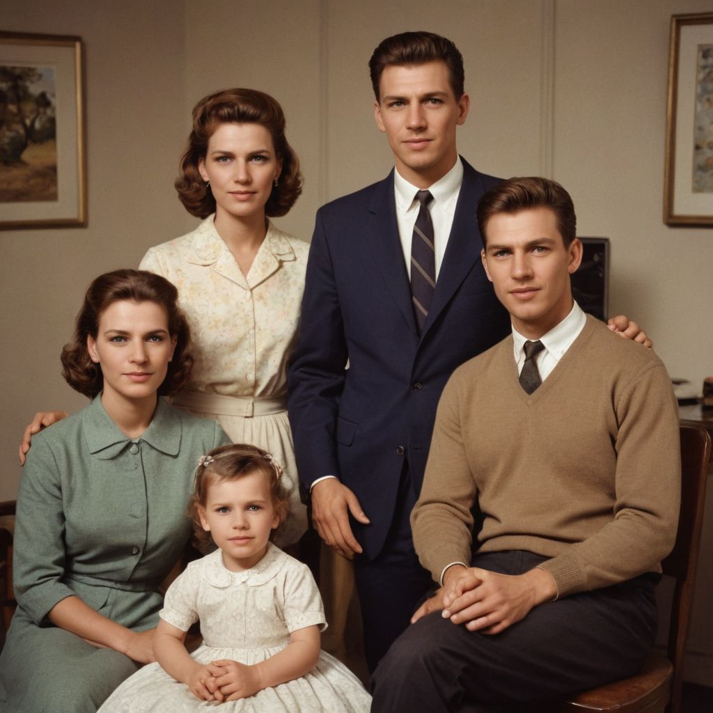1960s Photograph Family Photo Style