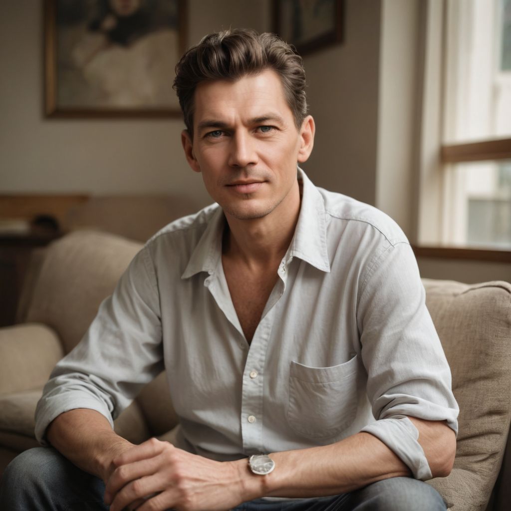 65 Year Old Man Relaxed Photo Style