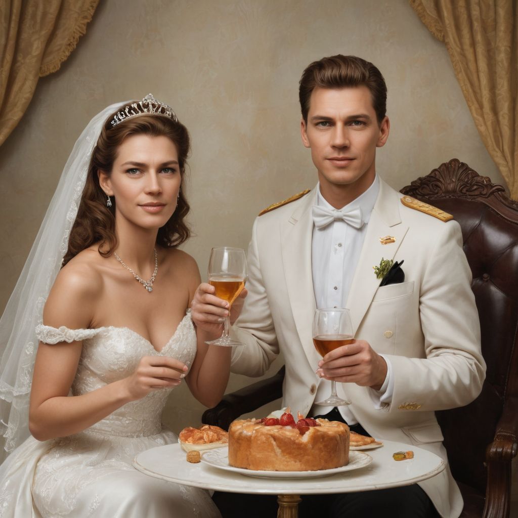 A Toast to the King and Queen 20 Years of Marriage Photo Style