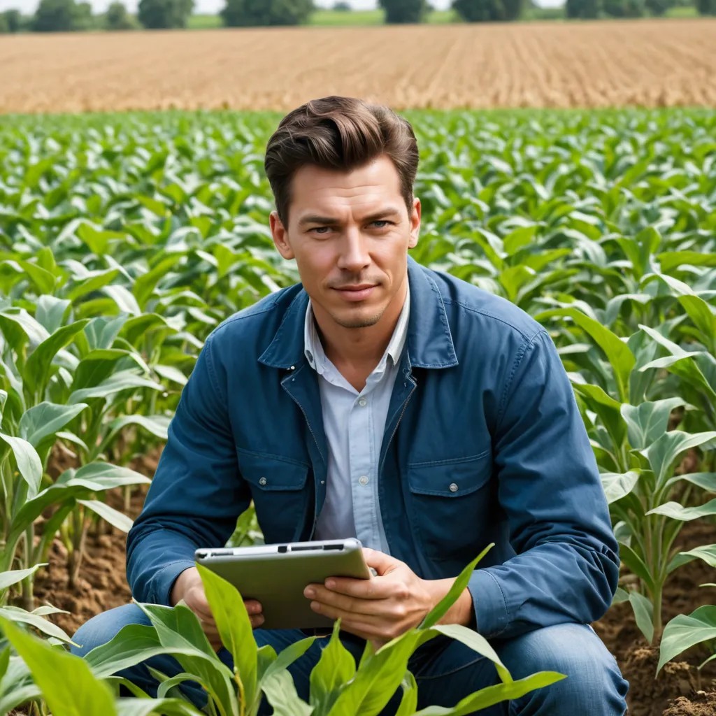 An Agronomist in the Field Photo Style